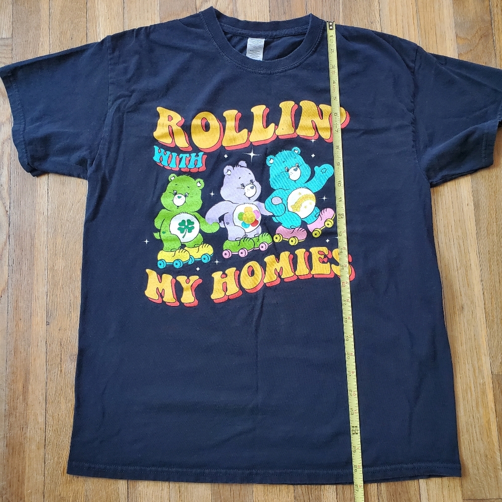 Carebears Rollin With My Homies Gildan Cotton Graphic Tshirt Unisex Size Large - Picture 4 of 6